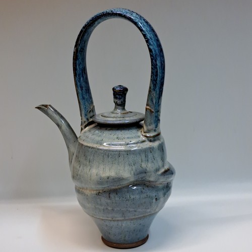 #240101 Teapot, Blue $65 at Hunter Wolff Gallery